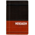Bíblia A Mensagem em linguagem contemporânea - capa castanha e café